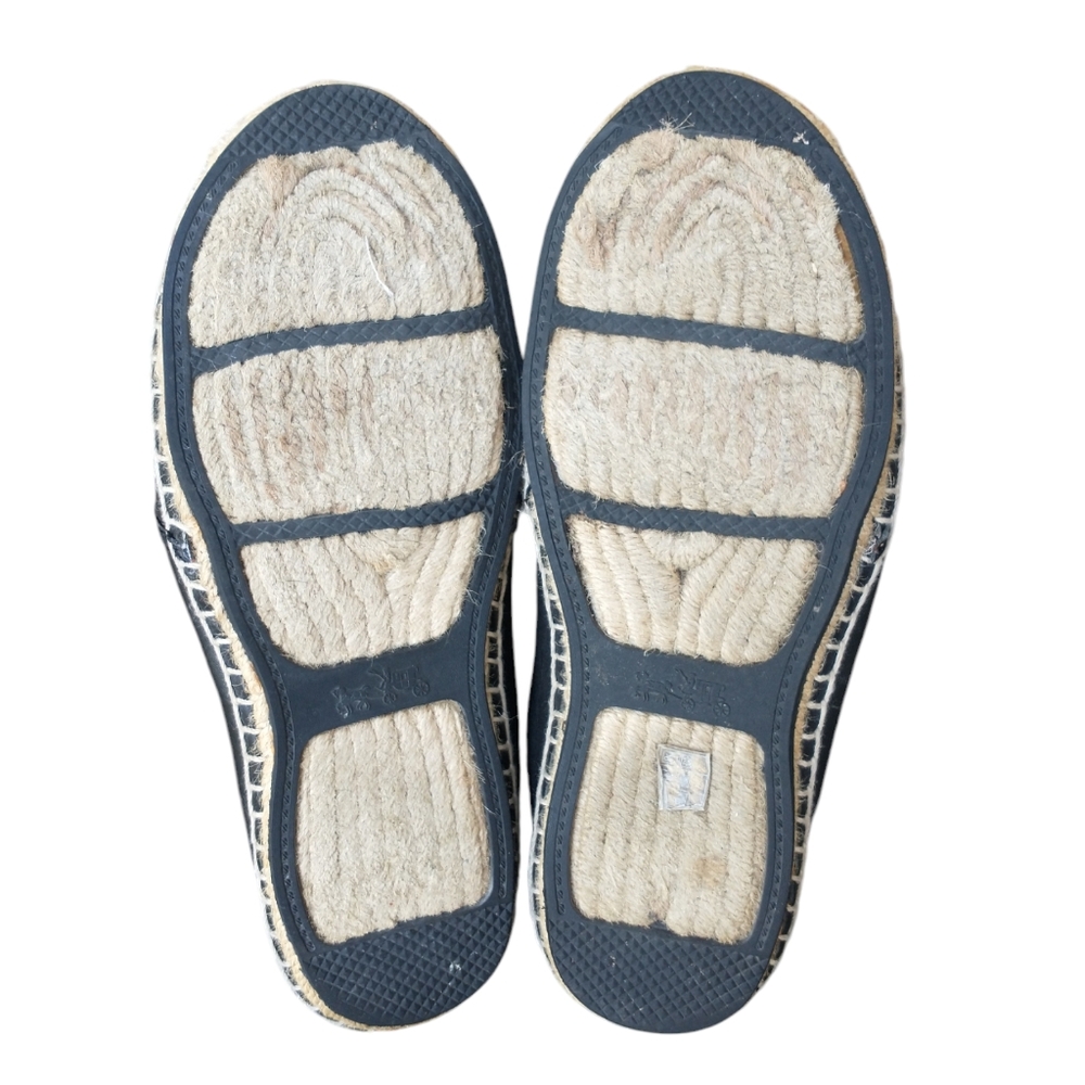 COACH Black Leather Espadrilles Women's Flats. SIZE 7US - Picture 11 of 14